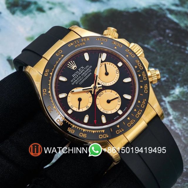 Replica Rolex Watch 5A Quality 7750 Timing Movement 904L Steel 1：1 40mm Noob Factory Daytona Watch