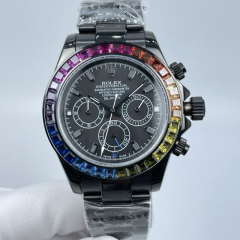 Replica Rolex Watch 3A Quality 2813 Full Function Movement 316L Steel 40mm Rainbow Daytona Watch