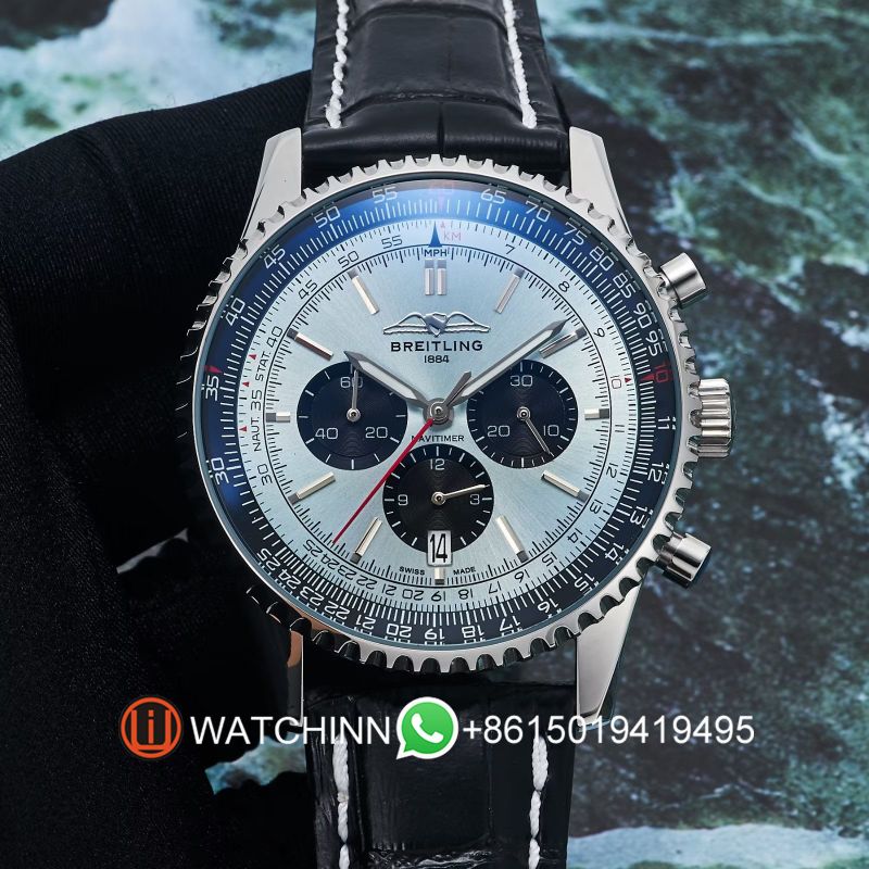 Replica Brelting Watch Swiss Quartz Full Function Movement 43mm Navitimer Watch