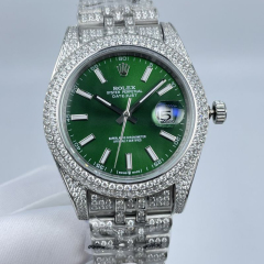 2022 Replica Rolex Watch 3A Quality 2813 Movement 316L Steel Full Diamond 41mm Datejust Watch