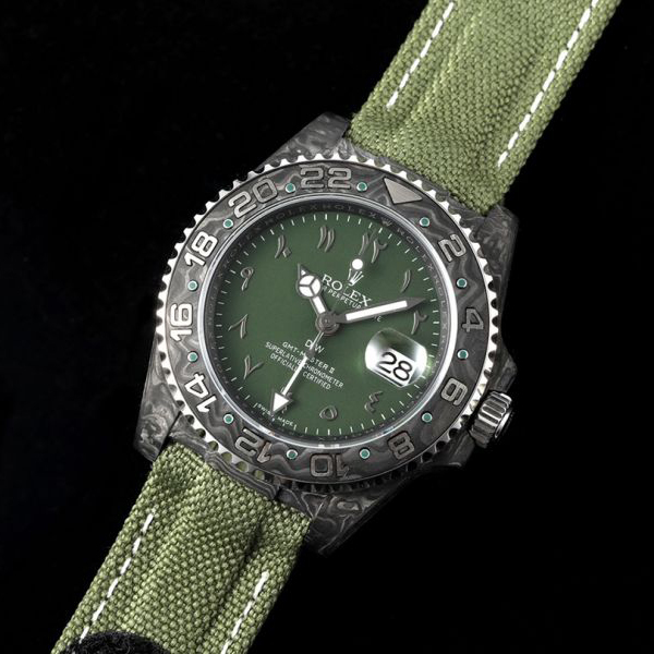 Replica Rolex Watch 5A Quality 3186 Movement Carbon Fibre 40mm DIW Factory Gmt Master Watch