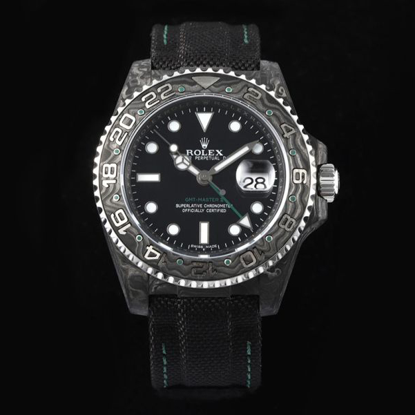 Replica Rolex Watch 5A Quality 3186 Movement Carbon Fibre 40mm DIW Factory Gmt Master Watch