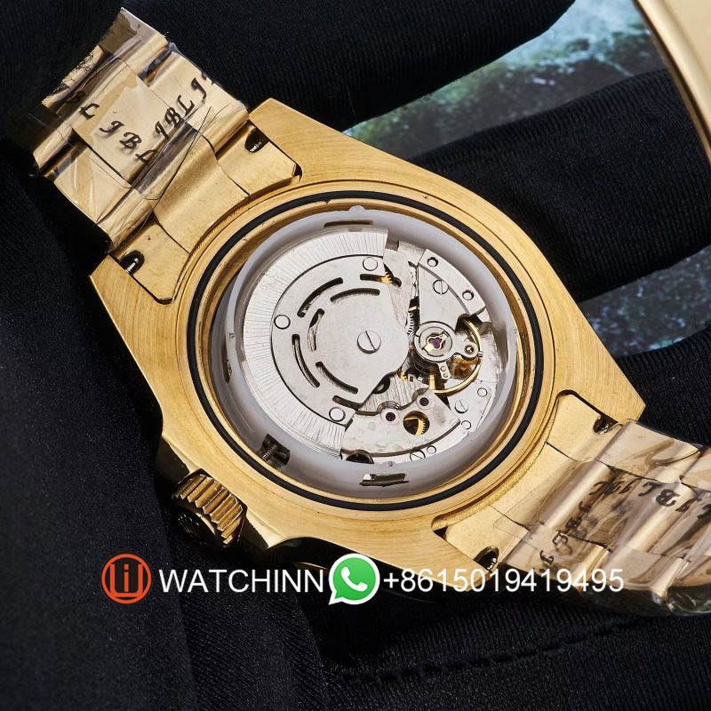 Replica Rolex Watch 3A Quality 2813 Movement 316L Steel Full Gold 40mm Gmt Master Watch