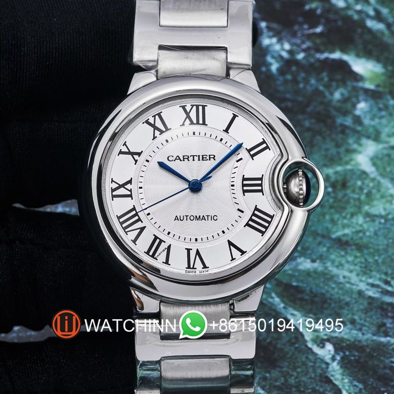 Replica Cartier Watch 3A Quality Swiss Quartz Movement 316L Steel 36mm BALLON BLEU Watch