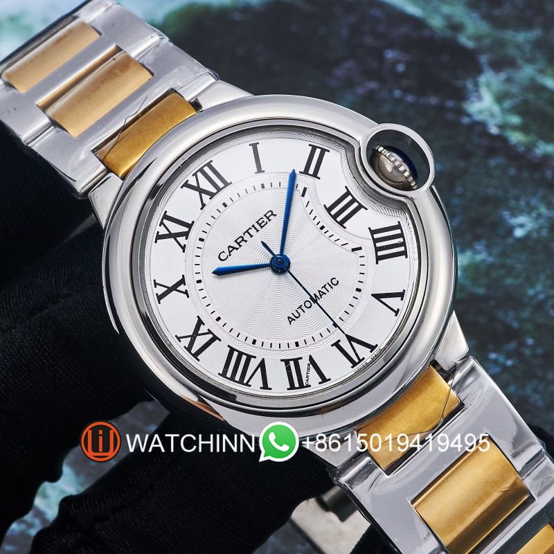 Replica Cartier Watch 3A Quality Swiss Quartz Movement 316L Steel 36mm BALLON BLEU Watch