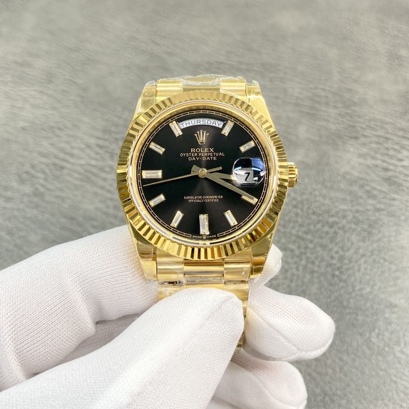 Replica Rolex 5A Quality ETA 2836 Movement 904L Steel 1：1 40mm Noob Factory Day Date Watch