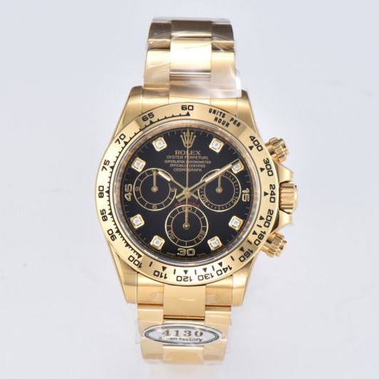 Replica Rolex Watch 5A Quality 4130 Timing Movement 904L Steel 1：1 40mm Clean Factory 12.4mm Thickness Daytona Watch