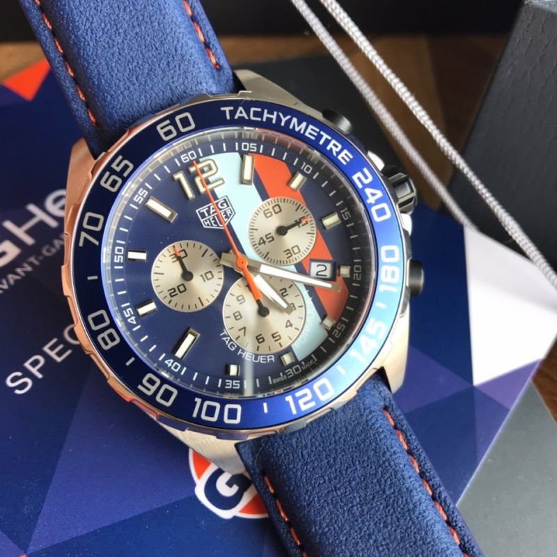 TAG Heuer Original Quality Swiss Quartz Timing Function Movement Steel Metal 43mm F1 Special Edition Watch