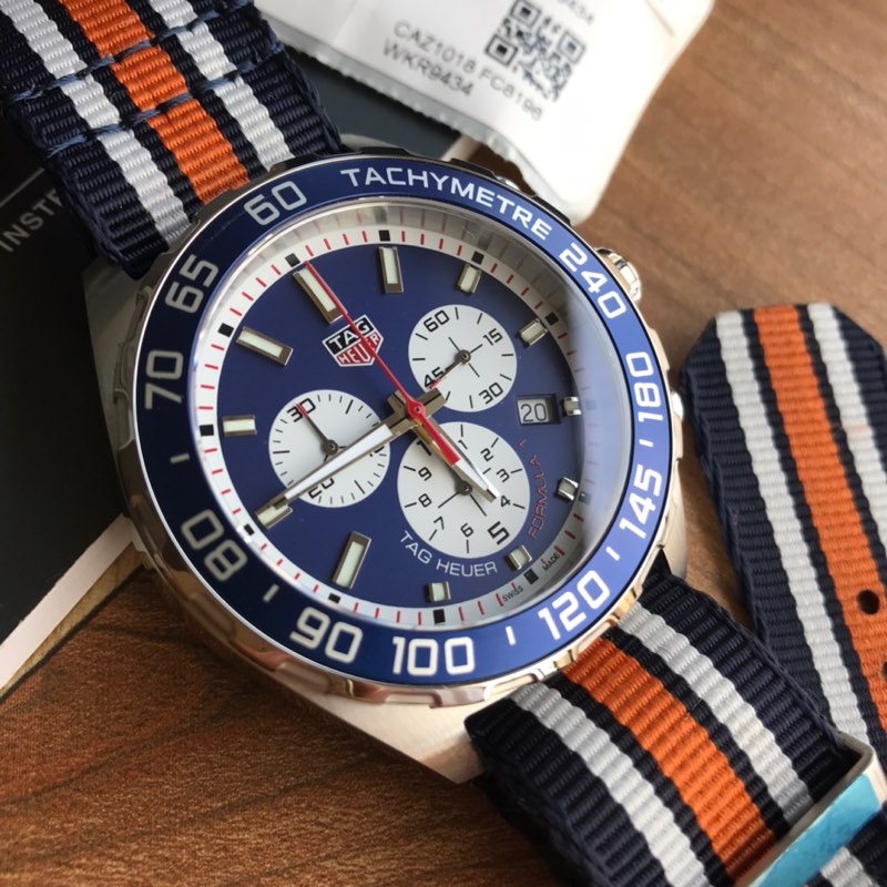 TAG Heuer Original Quality Swiss Quartz Timing Function Movement Steel Metal 43mm F1 Special Edition Watch