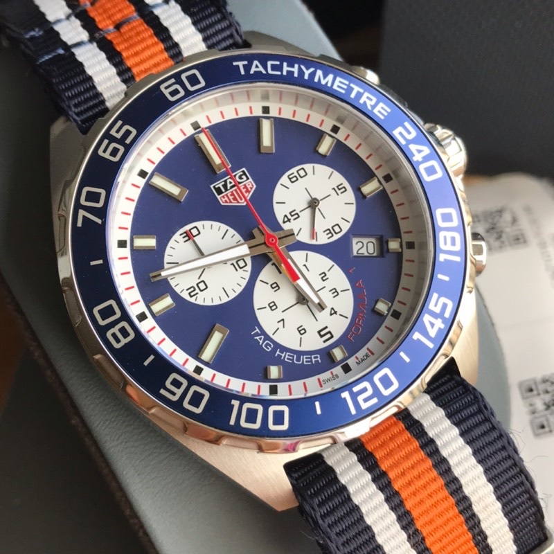 TAG Heuer Original Quality Swiss Quartz Timing Function Movement Steel Metal 43mm F1 Special Edition Watch
