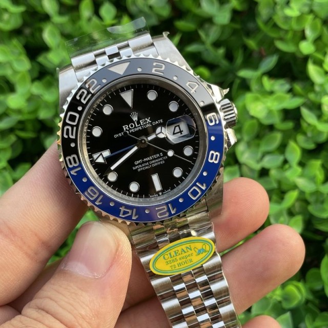 Replica Rolex Watch 3285 Movement 904L Steel 40mm 1:1 Clean Factory 126710BLNR GMT Master Batman Watch