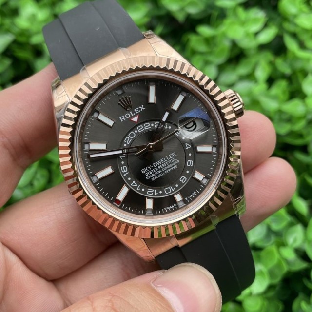 Replica Rolex Watch 5A Quality 9001 Clone Movement 904L Steel 1：1 42mm Noob Factory 336235 Sky Dweller Watch