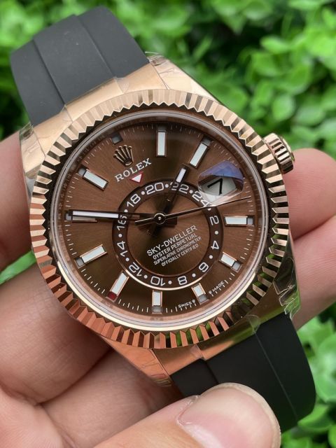 Replica Rolex Watch 5A Quality 9001 Clone Movement 904L Steel 1：1 42mm Noob Factory 336235 Sky Dweller Watch