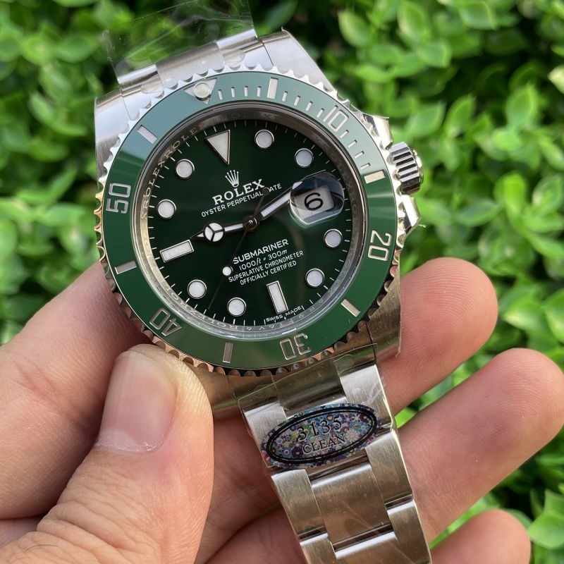 Replica Rolex Watch 5A Quality 3135 Movement 904L Steel 1：1 40mm Clean Factory 116610LV Hulk Submariner Watch
