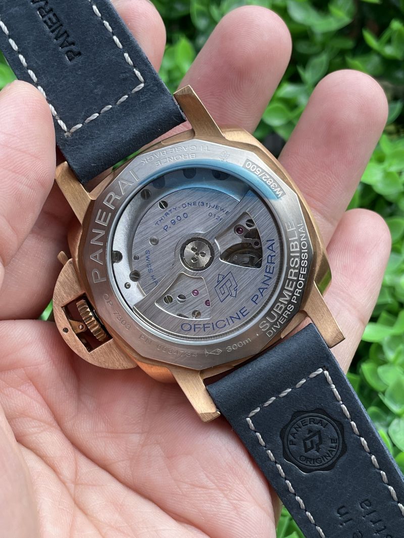 Replica Panerai Watch 5A Quality P9010 Movement Bronze Case 42mm VS Factory Luminor Watch PAM01074