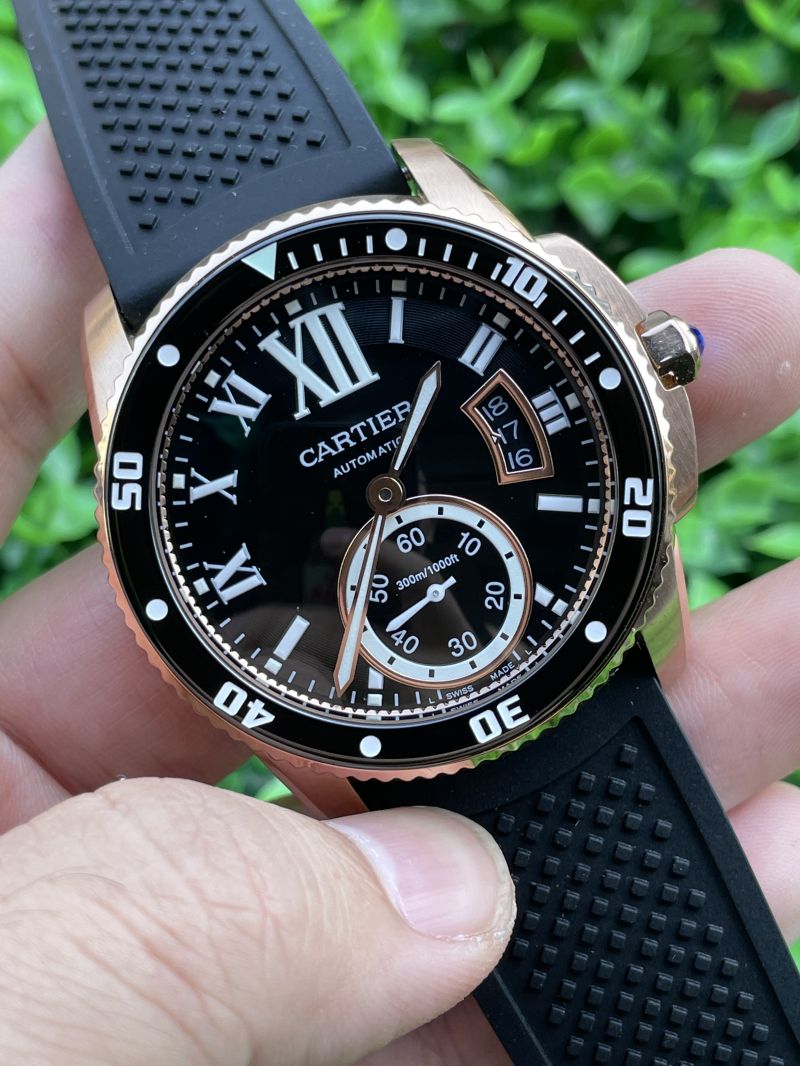 Replica Cartier Watch 5A Quality 2824 Movement 1:1 Stainless Steel 42mm CALIBRE Watch