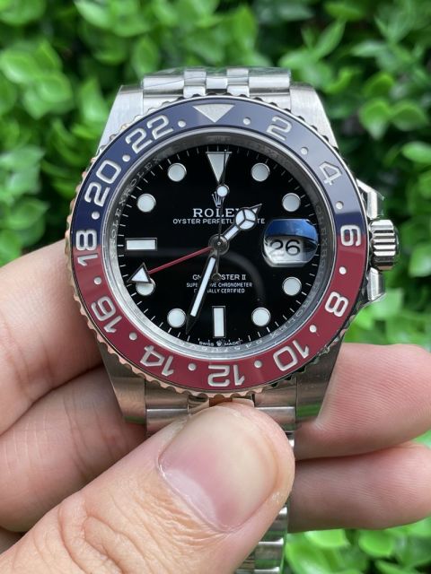 Replica Rolex Watch 3186 Movement 904L Steel 40mm 1:1 Noob Factory 126711CHNR GMT Master Pepsi Watch
