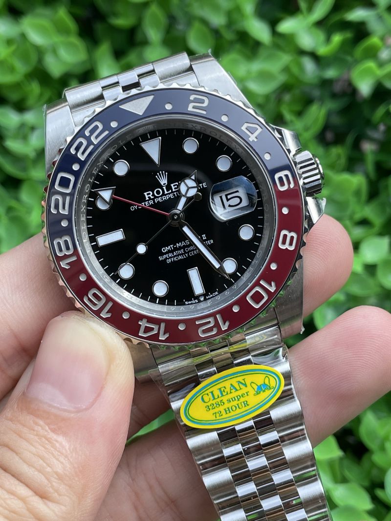 Replica Rolex Watch 3285 Movement 904L Steel 40mm 1:1 Clean Factory 126710BLRO GMT Master Pepsi Watch