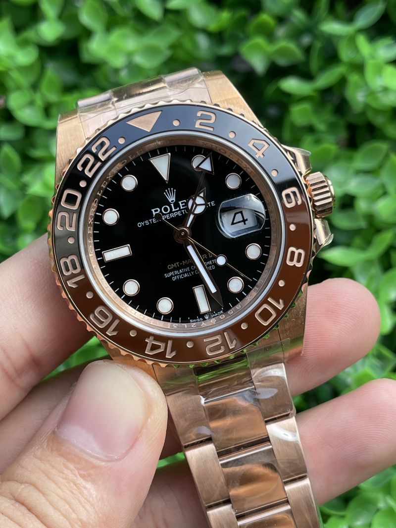 Replica Rolex Watch 3186 Movement 904L Steel 40mm 1:1 Noob Factory 126711CHNR GMT Master Rootbeer Watch