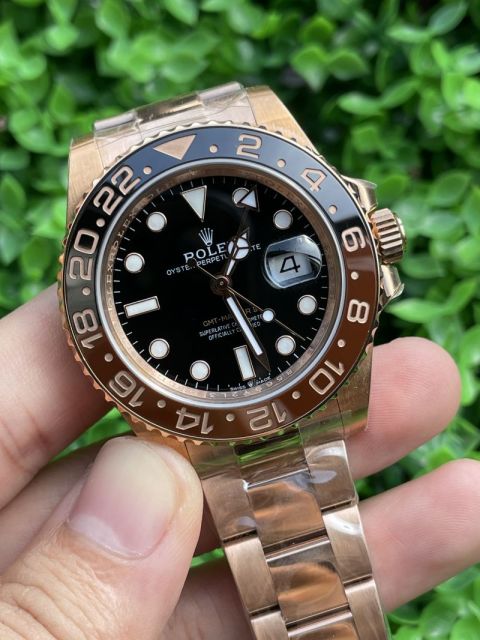 Replica Rolex Watch 3186 Movement 904L Steel 40mm 1:1 Noob Factory 126711CHNR GMT Master Rootbeer Watch