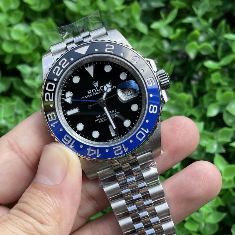 Replica Rolex Watch 3186 Movement 904L Steel 40mm 1:1 Noob Factory 126711BLNR GMT Master Batman Watch