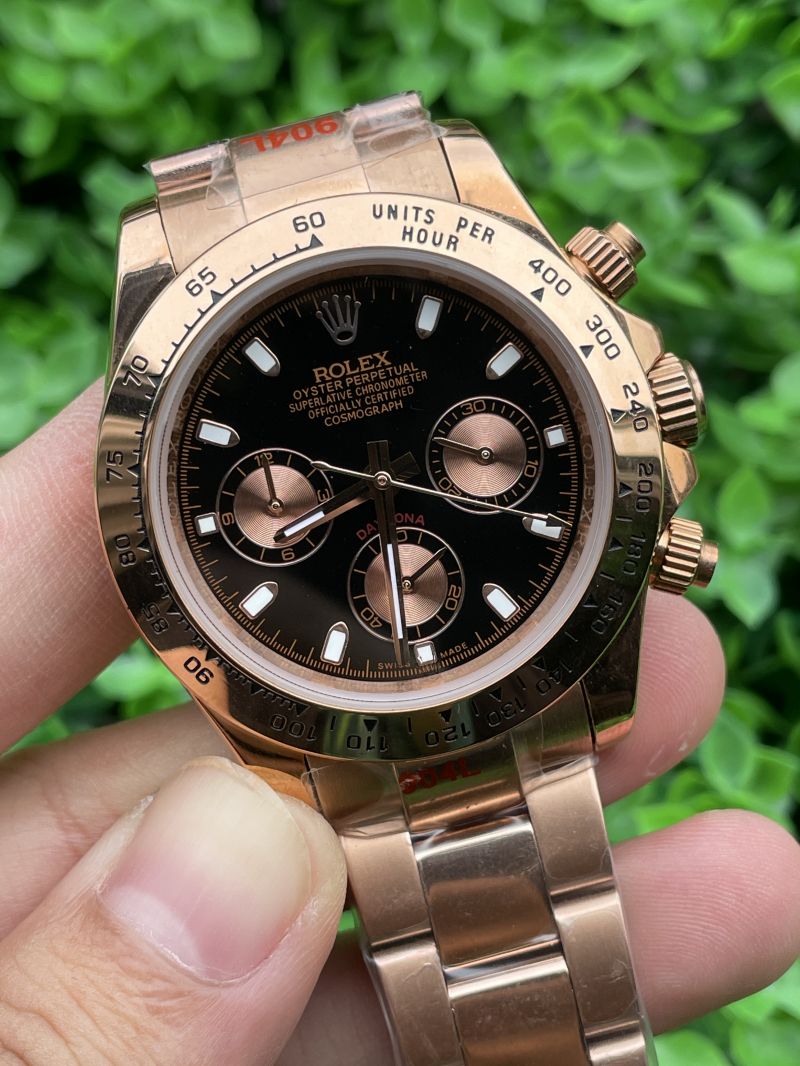 Replica Rolex Watch 3A Quality Quartz Timing Function Movement 316L Steel 40mm Daytona Watch