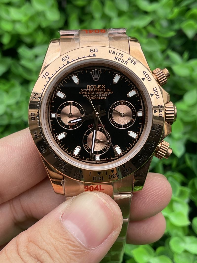 Replica Rolex Watch 3A Quality Quartz Timing Function Movement 316L Steel 40mm Daytona Watch