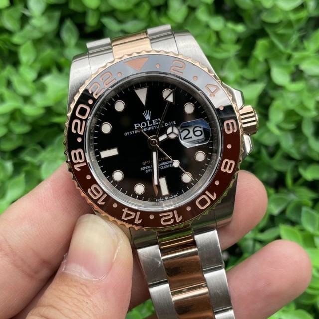 Replica Rolex Watch Seagull 2813 Movement AAA+ Quality K1 Factory 40mm Rootbeer GMT Master Watch