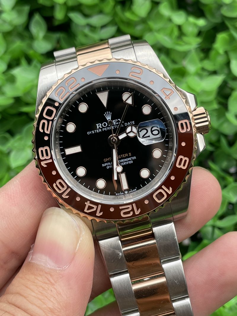 Replica Rolex Watch Seagull 2813 Movement AAA+ Quality K1 Factory 40mm Rootbeer GMT Master Watch