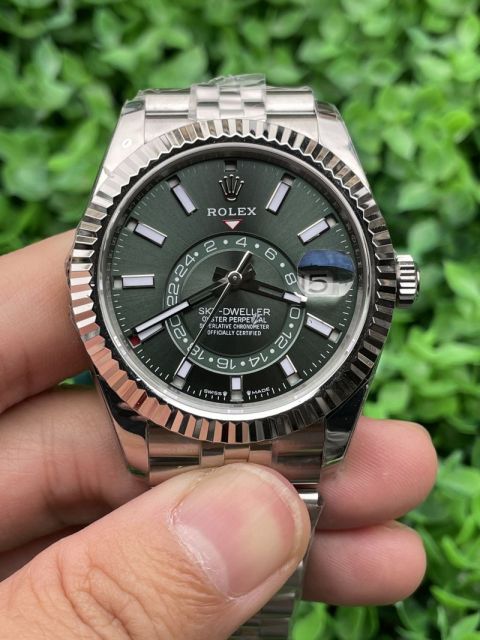 Replica Rolex Watch 5A Quality 9001 Clone Movement 904L Steel 1：1 42mm Noob Factory 336934 Copy Sky Dweller Watch