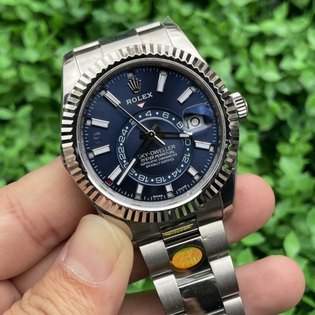 Replica Rolex Watch 5A Quality 9001 Clone Movement 904L Steel 1：1 42mm Noob Factory 336934 Sky Dweller Watch