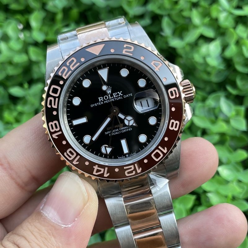 Replica Rolex Watch Seagull 2813 Movement 5A Quality BP Factory 40mm Rootbeer 126711CHNR Gmt Master Watch