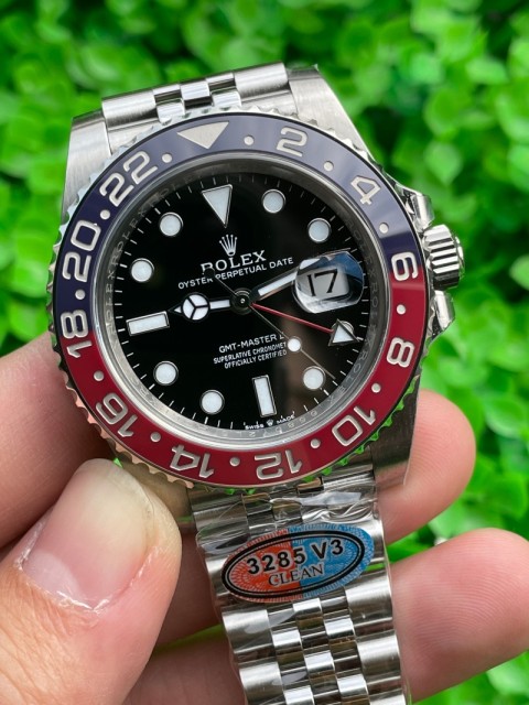Replica Rolex Gmt Master Clean Factory 3285 Movement Pespi Jubilee Watches