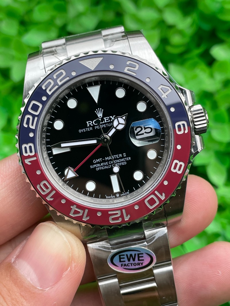 Replica Rolex Gmt Master Ewe Factory 3285 Movement Pepsi Oyster Watches