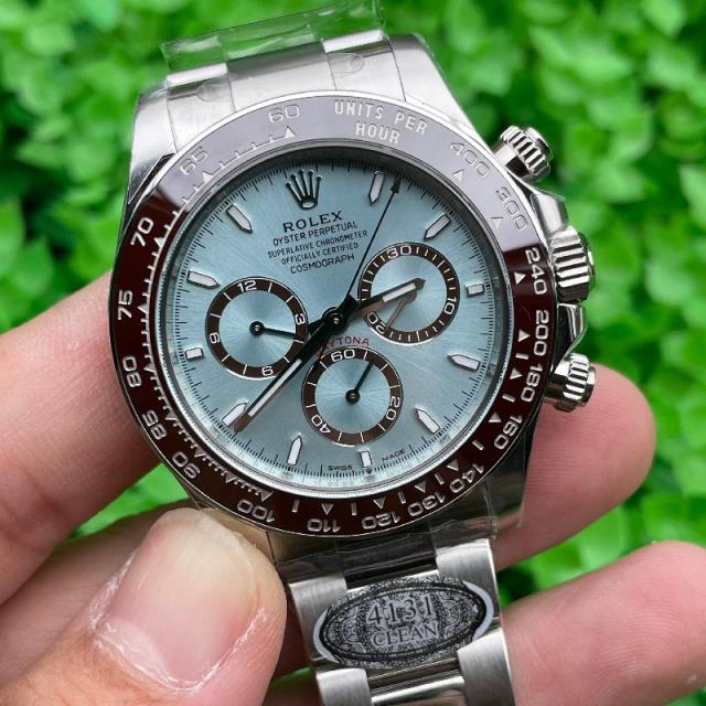 Replica Rolex Watch 5A Quality 4131 Timing Movement 904L Steel 1：1 40mm Clean Factory 12.3mm Thickness Daytona Watch