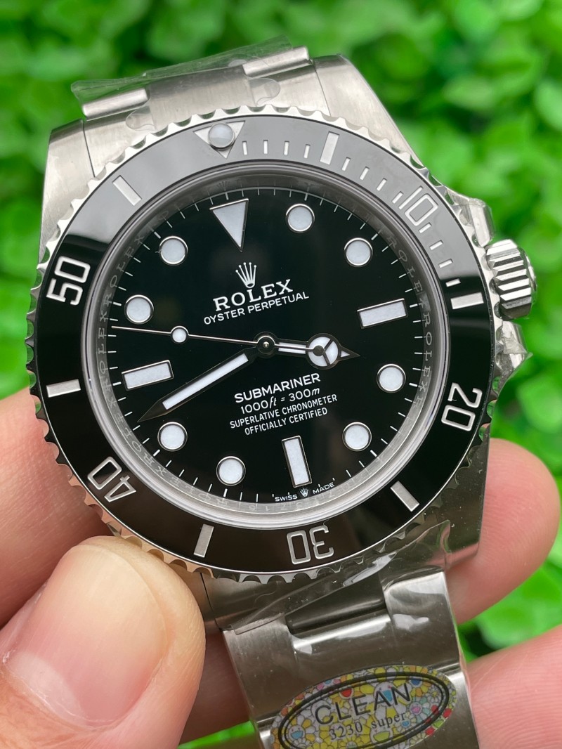 Replica Rolex Watch 3230 Movement 904L Steel 41mm 1:1 Clean Factory 124060 Submariner Watch