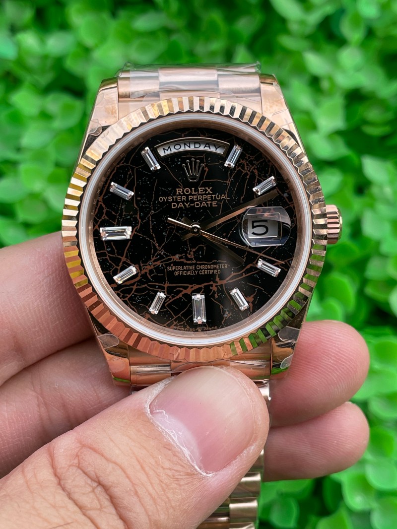 Replica Rolex Watch Clone 3255  Movement 5A Quality VR Factory 40mm Daydate Gold Watch