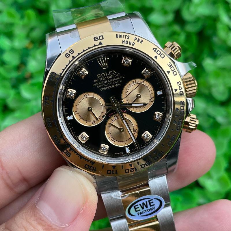 Replica Rolex Watch 5A Quality 4131 Timing Movement 904L Steel 1：1 40mm Ewe Factory 11.8 Thickness Daytona Watch