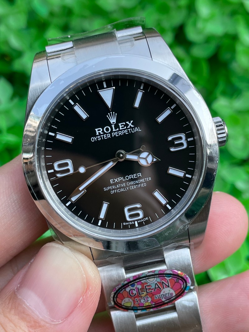 Replica Rolex Watch 5A Quality 3132 Clone Movement 904L Steel 1：1 36mm Clean Factory Oyster Perpetual Watch