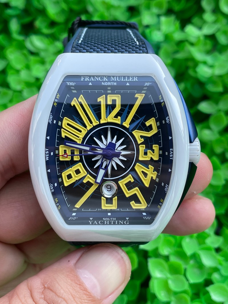 Replica Franck Muller 5A Quality ETA 2824 Movement Stainless Steel 1：1 44*54mm Vanguard Watch