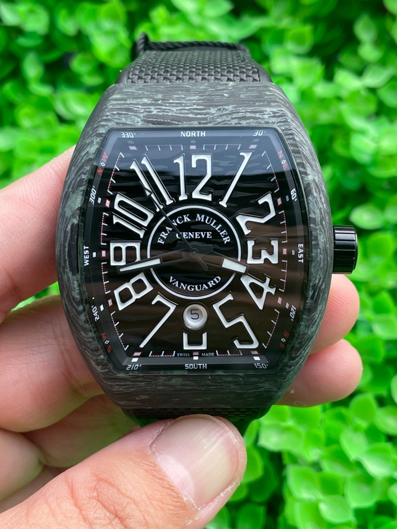 Replica Franck Muller 5A Quality ETA 2824 Movement Stainless Steel 1：1 44*54mm Vanguard Watch