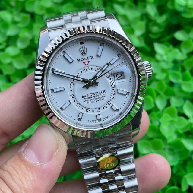 Replica Rolex Watch 5A Quality 9001 Clone Movement 904L Steel 1：1 42mm ZF  Factory  Sky Dweller Watch