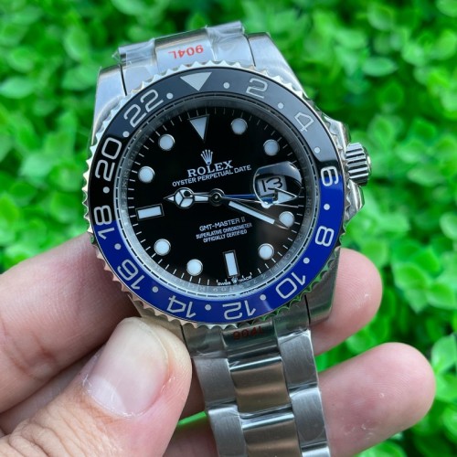 Replica Rolex Watch 3A Quality 2813 Movement 904L Steel 40mm Gmt Master Batman Watch