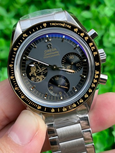 Replica Omega 5A Quality 9920 Timing Clone Movement Steel Steel 1：1 44mm Copy Speedmaster Watch
