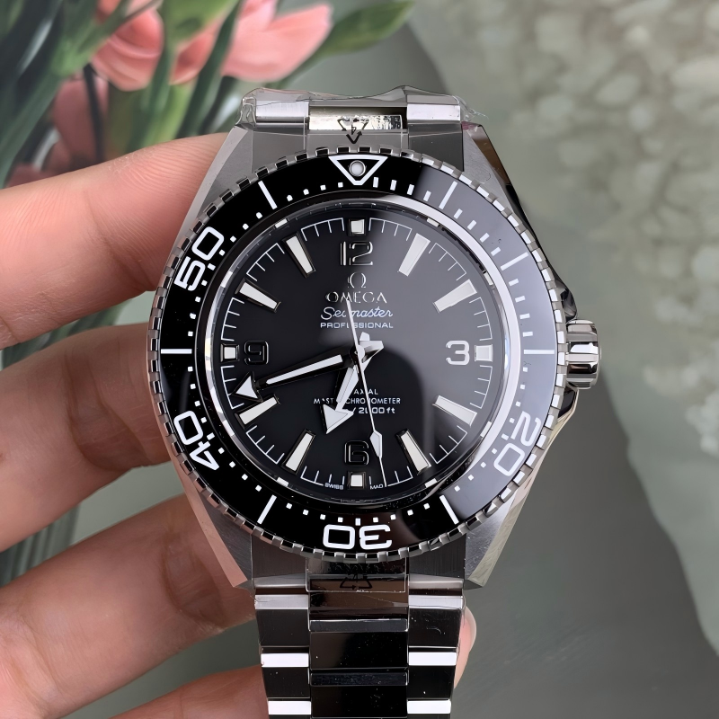 Replica Omega 5A Quality 2824 Clone Movement Stainless Steel 1：1 43.5mm Planet Ocean VS Factory Seamaster 600m Watch