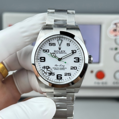 Replica Rolex Watch 5A Quality 3132 Movement 904L Steel 40mm VS Factory 116900-0001 Air King Watch