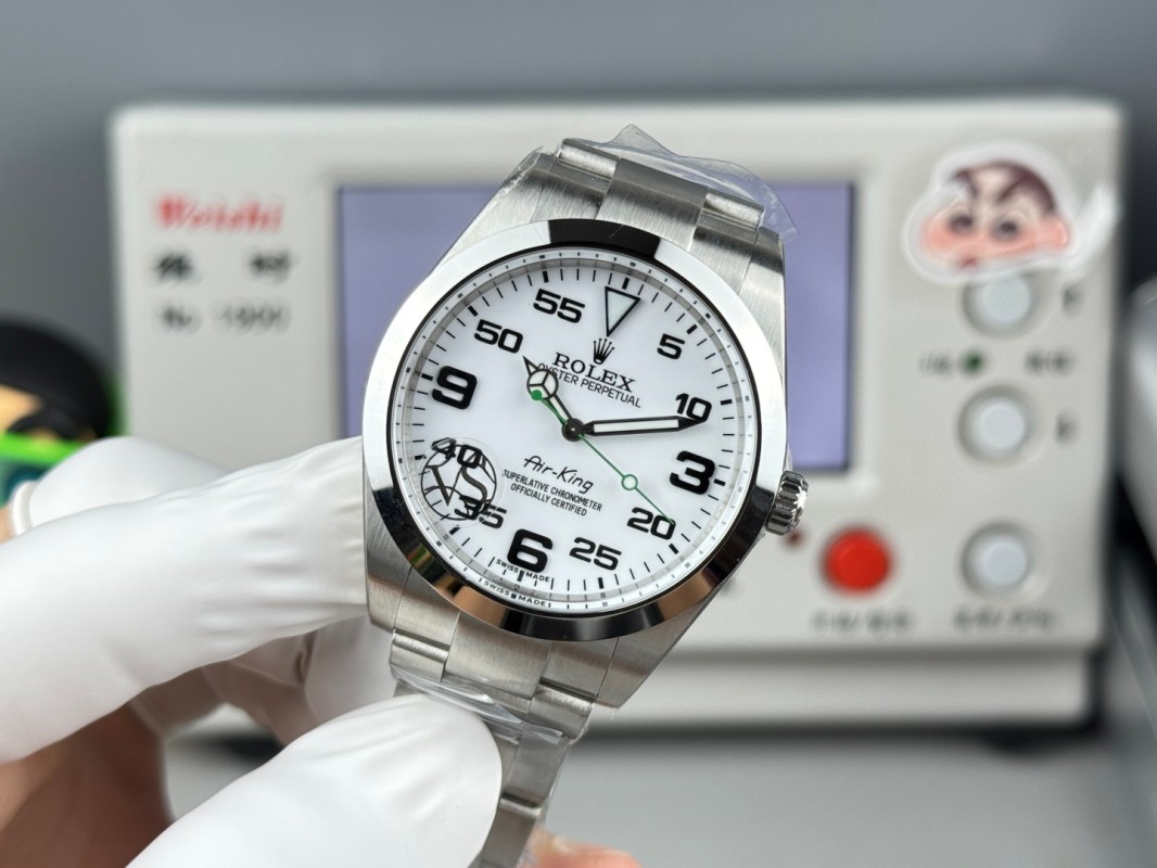 Replica Rolex Watch 5A Quality 3132 Movement 904L Steel 40mm VS Factory 116900-0001 Air King Watch