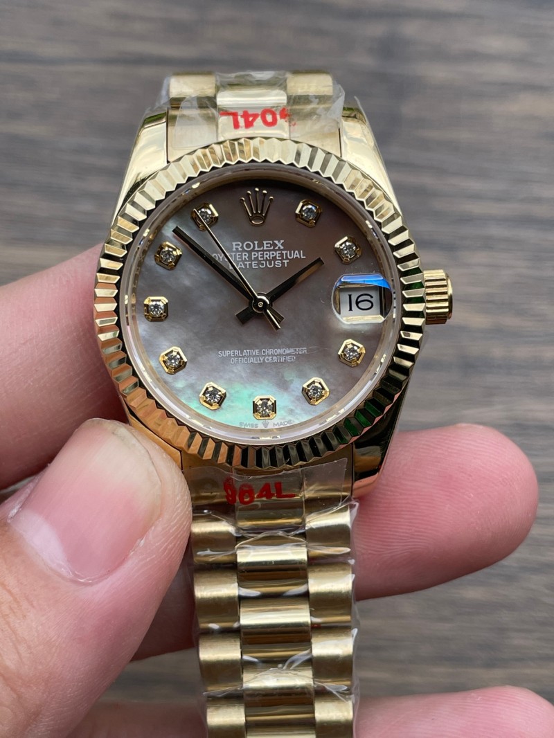 Replica Rolex Watch AAA+ Quality2813 Clone Movement sapphire glass 904L Steel 1：1 31mm U1 Factory Datejust Watch