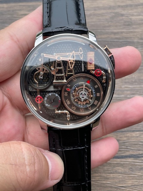 Replica Jacob&Co 5A Watch Swiss Quartz 7750 Movement  1：1 Sapphire Glass 43mm Luxury Watch