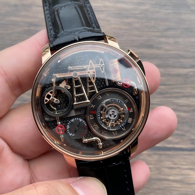 Replica Jacob&Co 5A Watch Swiss Quartz Chrono Movement 1：1 Sapphire Glass 43mm Oil Wells 2 Luxury Watch